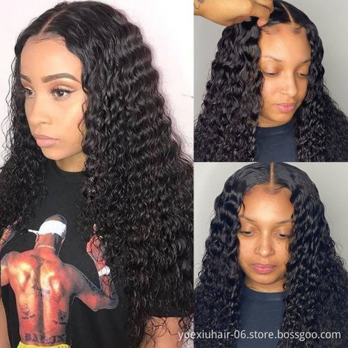 Brazilian Virgin Human Hair Lace Frontal Wig For Black Women Wholesale Factory Deep Wave 13x4 Full HD Lace Front Wigs Vendors